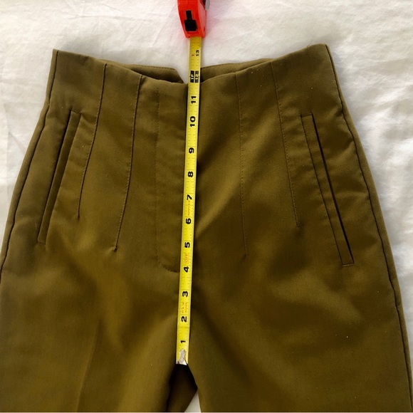 Zara High Waisted Pants Green Size XS - Picture 5 of 7